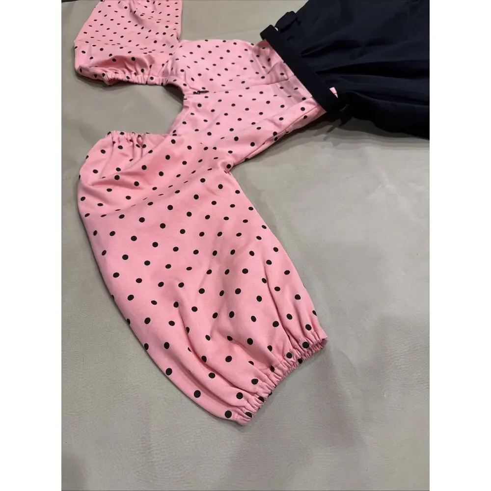 NWT VixenByMichelinePitt Dress,Pink Polka dot Pinup Girl W/belt SzS - Picture 9 of 12